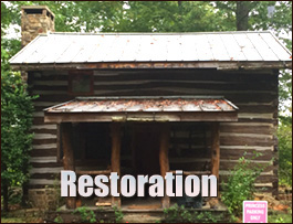 Historic Log Cabin Restoration  Fort Eustis, Virginia